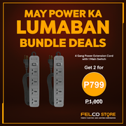 Buy 2s ROYU 4 Gang Extension Cord for P799