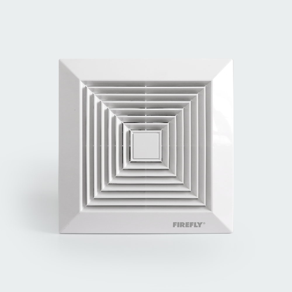 Firefly Ceiling Mounted Exhaust Fan Slim Radial Grille