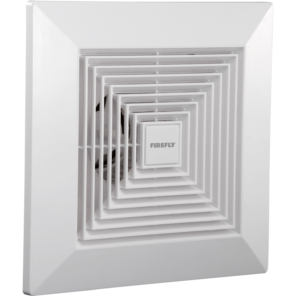 Firefly Ceiling Mounted Exhaust Fan Slim Radial Grille