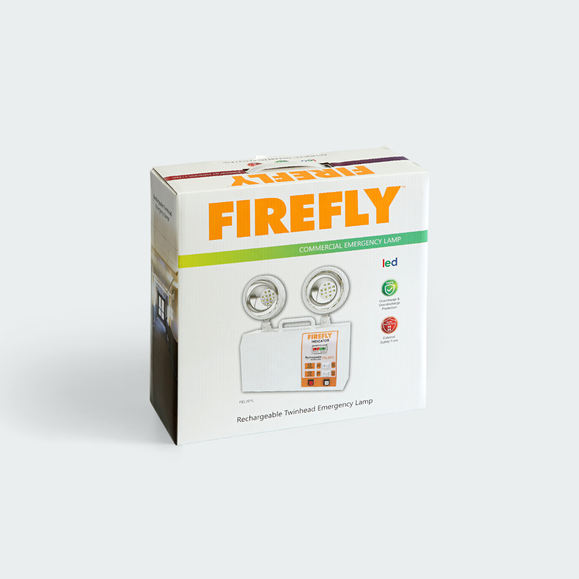 Firefly LED Emergency Lamp Rechargeable Twinhead