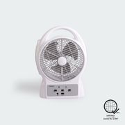 Firefly Rechargeable 8" Oscillating 3-Speed Fan w/ USB Charging Port