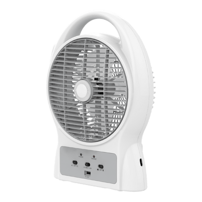 Firefly Rechargeable 8" Oscillating 3-Speed Fan w/ USB Charging Port