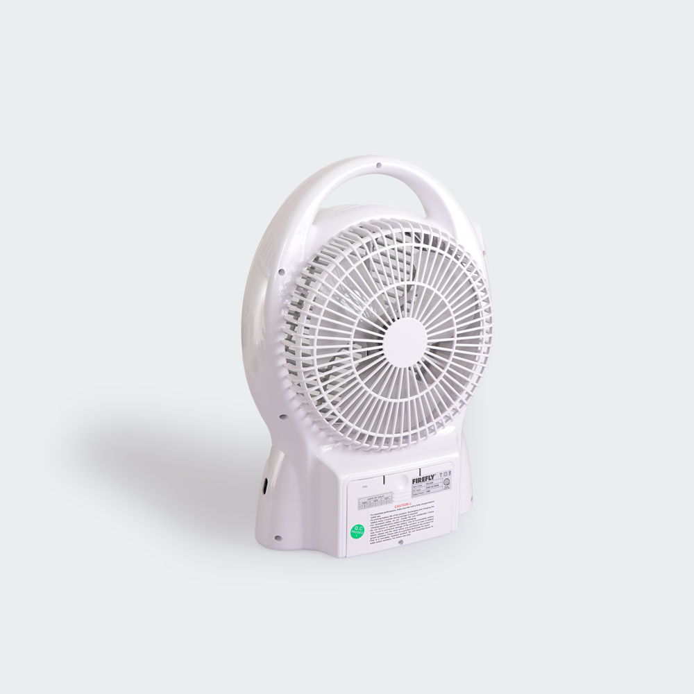 Firefly Rechargeable 8" Oscillating 3-Speed Fan w/ USB Charging Port
