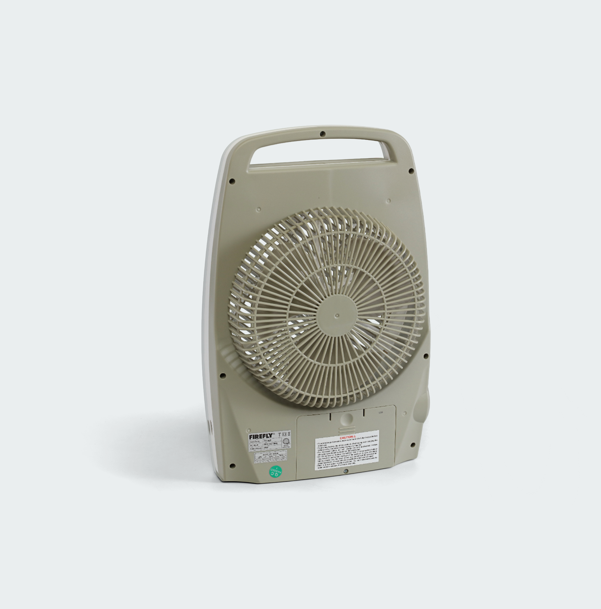 Firefly Rechargeable LED 8" Oscillating 2-Speed w/ 18 LED Desk Light