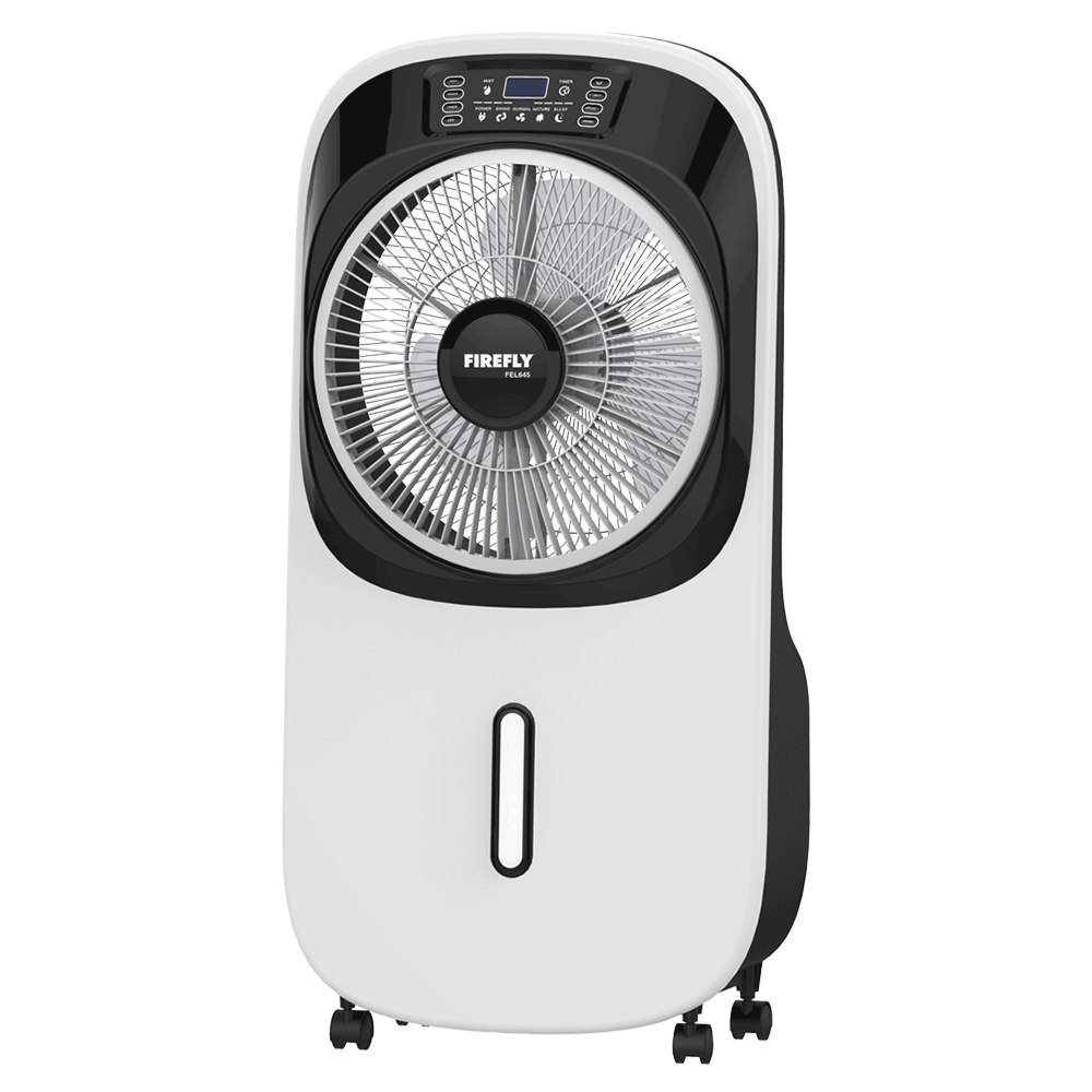 Firefly Rechargeable 10" inch Mist Fan with Digital LED Display and Remote Control