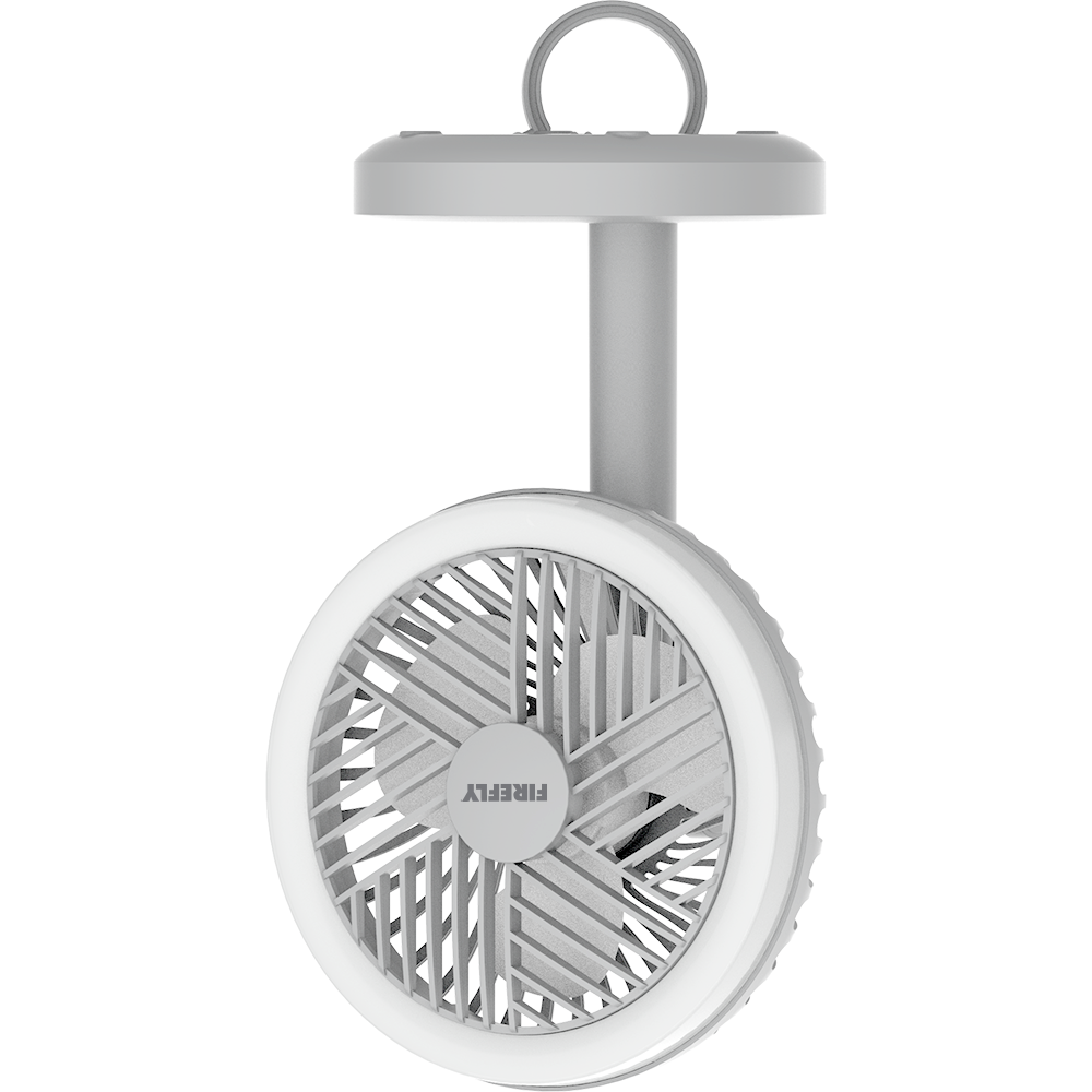 Rechargeable Mini Fan with Ring Light