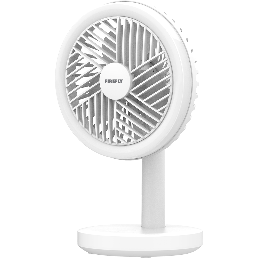 Rechargeable Mini Fan with Ring Light