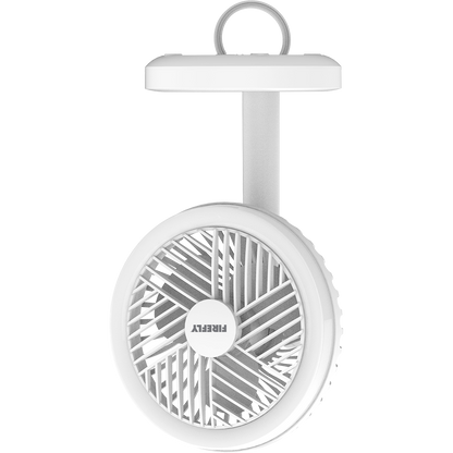 Rechargeable Mini Fan with Ring Light