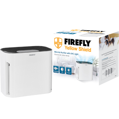 Firefly Yellow Shield Mini Air Purifier with UVC Light