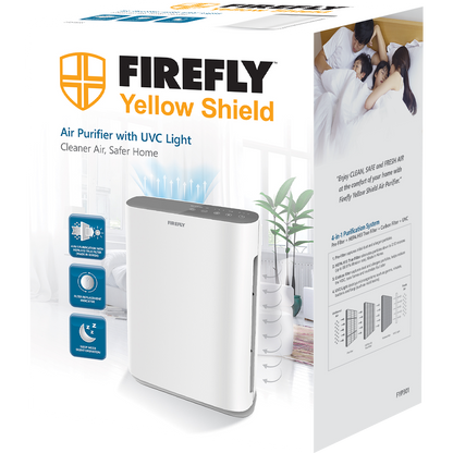 Firefly Yellow Shield Air Purifier with UVC Light (Medium)