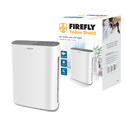 Firefly Yellow Shield Air Purifier with UVC Light (Medium)