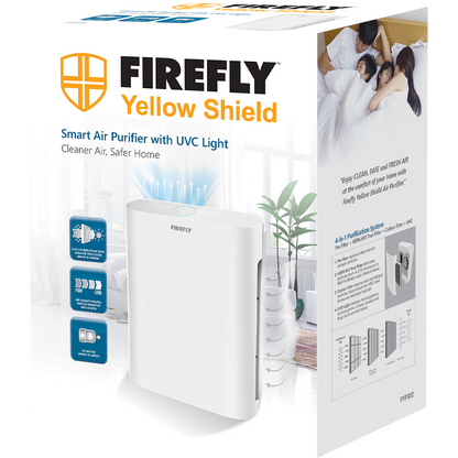 Firefly Yellow Shield Smart Air Purifier with UVC Light