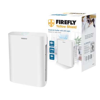 Firefly Yellow Shield Smart Air Purifier with UVC Light