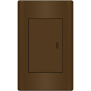 ROYU Plano 1 Gang Switch Set - Dark Wood