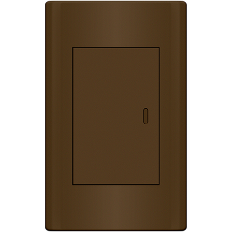 ROYU Plano 1 Gang Switch Set - Dark Wood