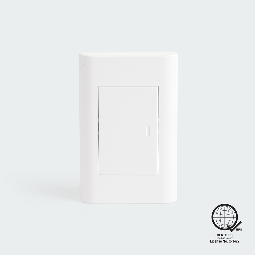 Royu Plano 1 Gang Switch Set White