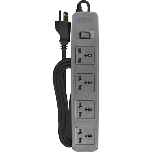 Royu 4 Gang Power Extension Cord with One Master Switch