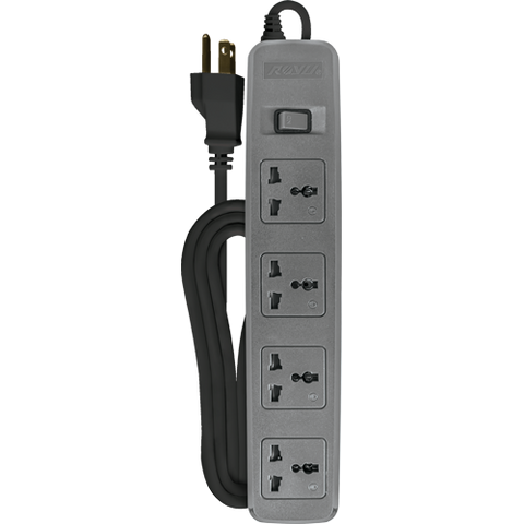 Royu 4 Gang Power Extension Cord with One Master Switch