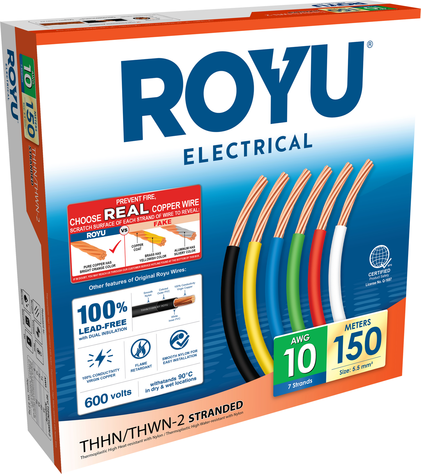 ROYU THHN Circuit 10 AWG