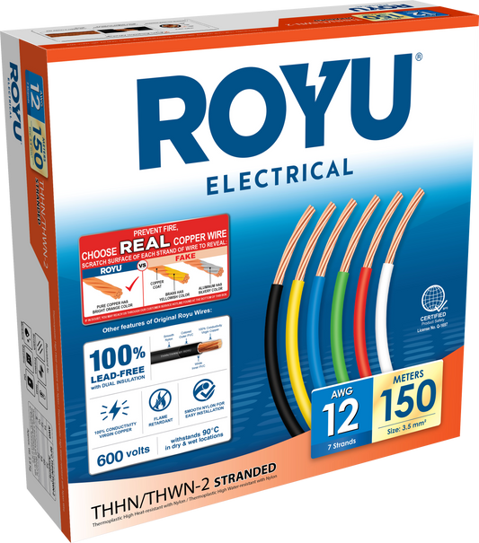 ROYU THHN Circuit 12 AWG