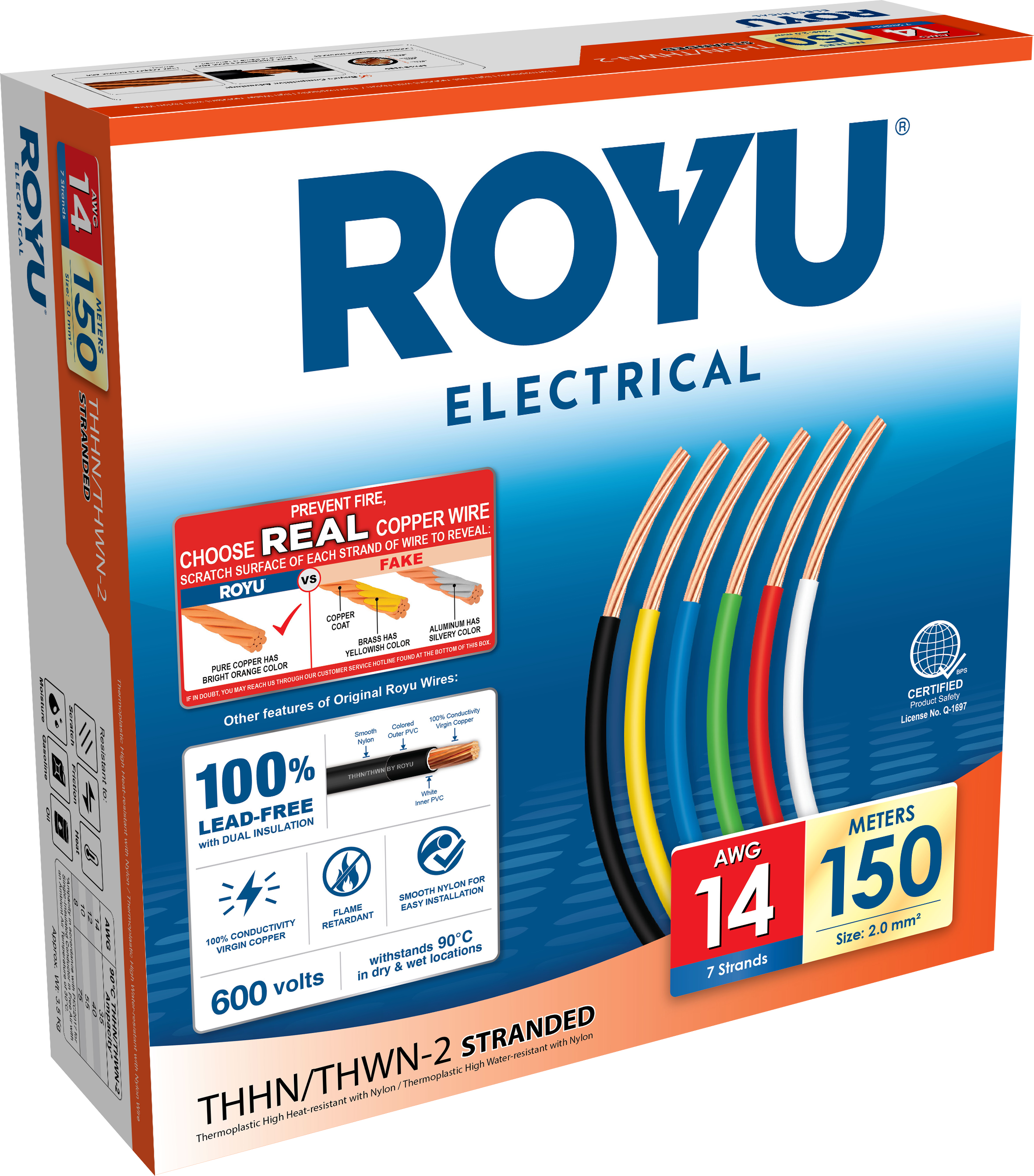 ROYU THHN Circuit 14 AWG