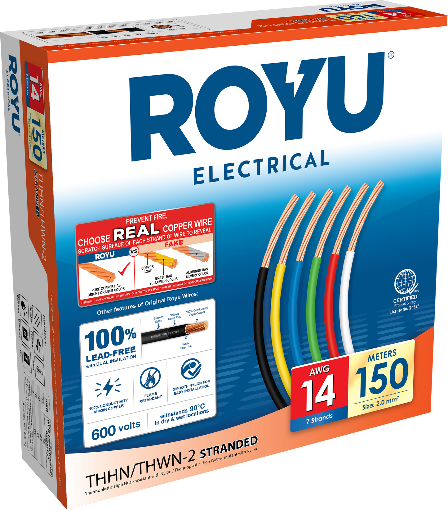 ROYU THHN Circuit 14 AWG