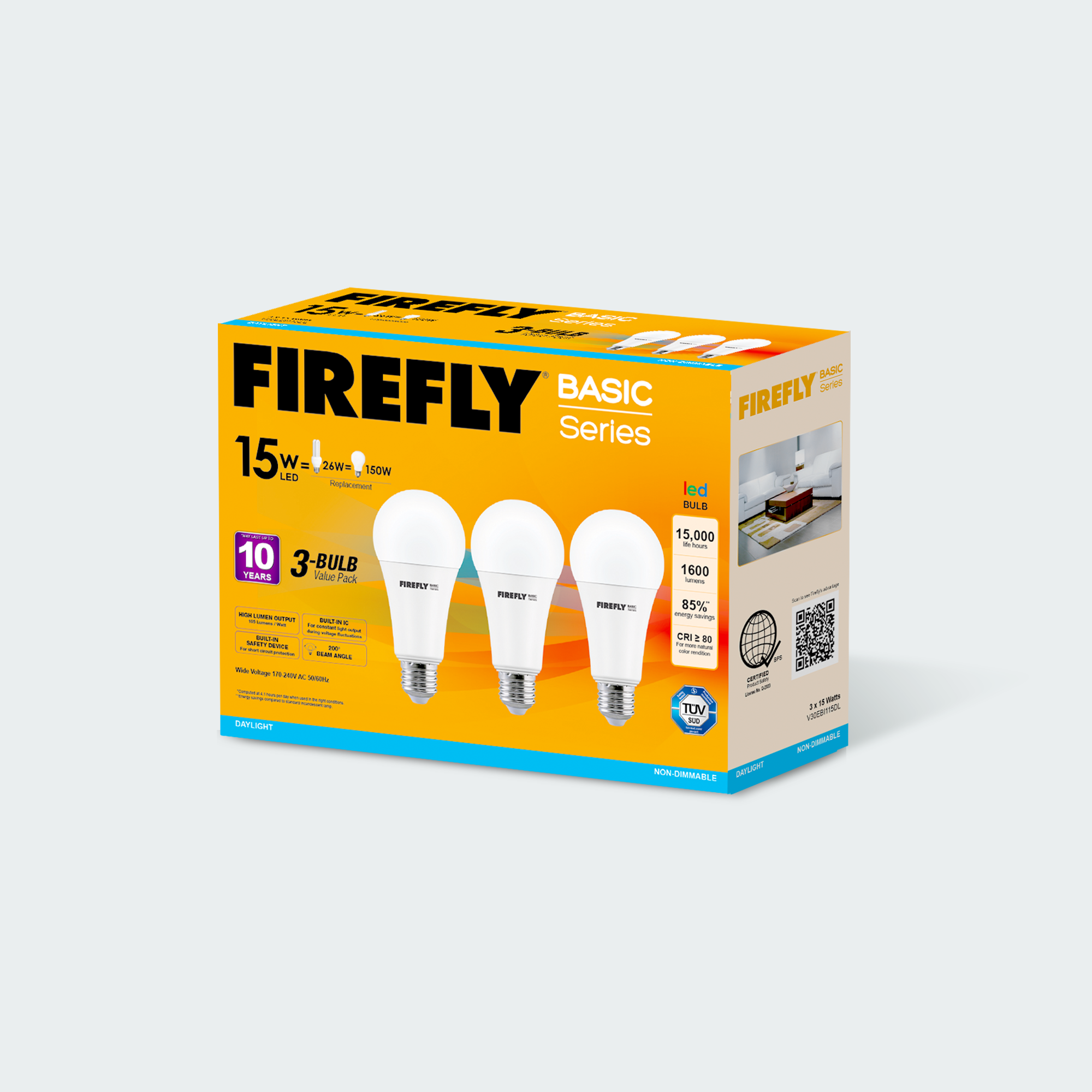 Firefly Basic 3-LED Bulb Value Pack