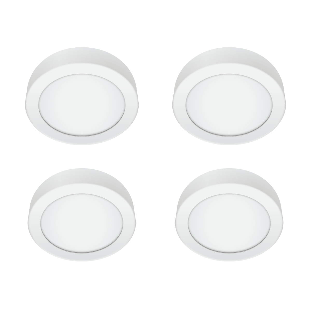 Firefly Basic Series 4-LED Square Surface Slim Downlight Value Pack