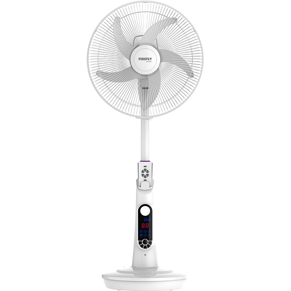 Firefly Rechargeable16" Fan with Digital LED Display and Remote Control