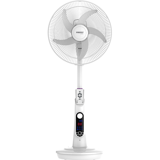 Firefly Rechargeable16" Fan with Digital LED Display and Remote Control