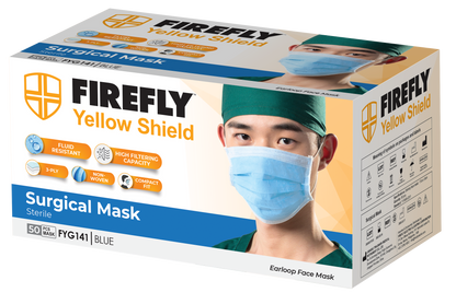 Frefly Yellow Shield Surgical Mask (Sterile) 50pcs/Pack