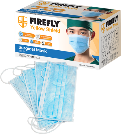 Frefly Yellow Shield Surgical Mask (Sterile) 50pcs/Pack