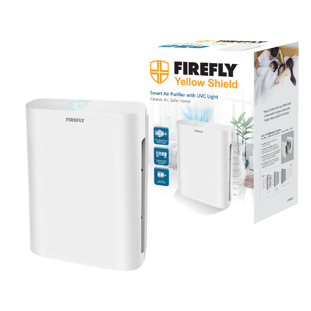 Firefly Yelllow Shield Smart Air Purifier with UVC Light