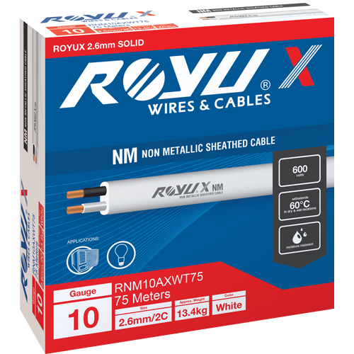 ROYUX Non Metallic Sheathed Cable 10 AWG